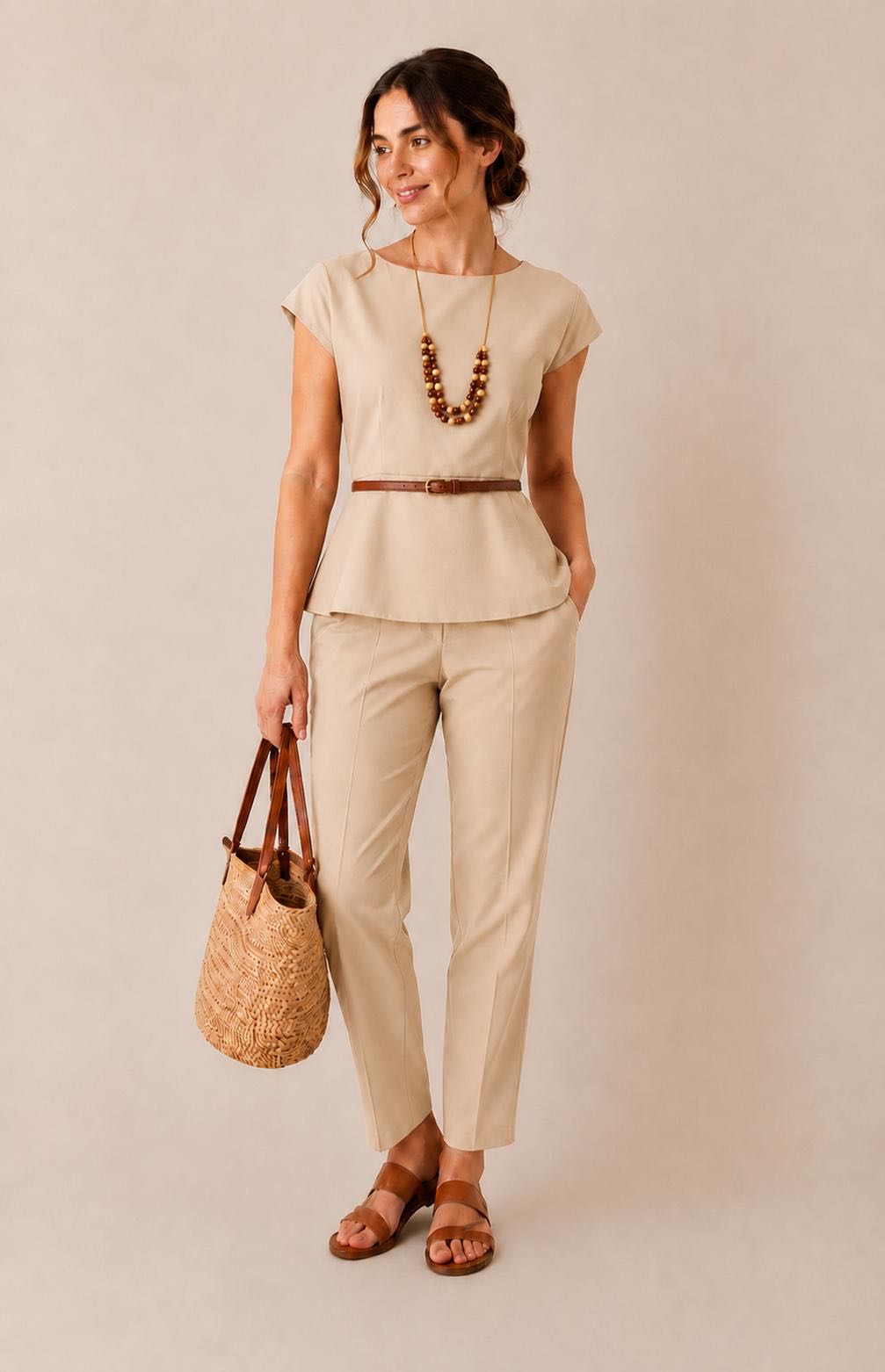 CAMICIA COTONE MIA SABBIA