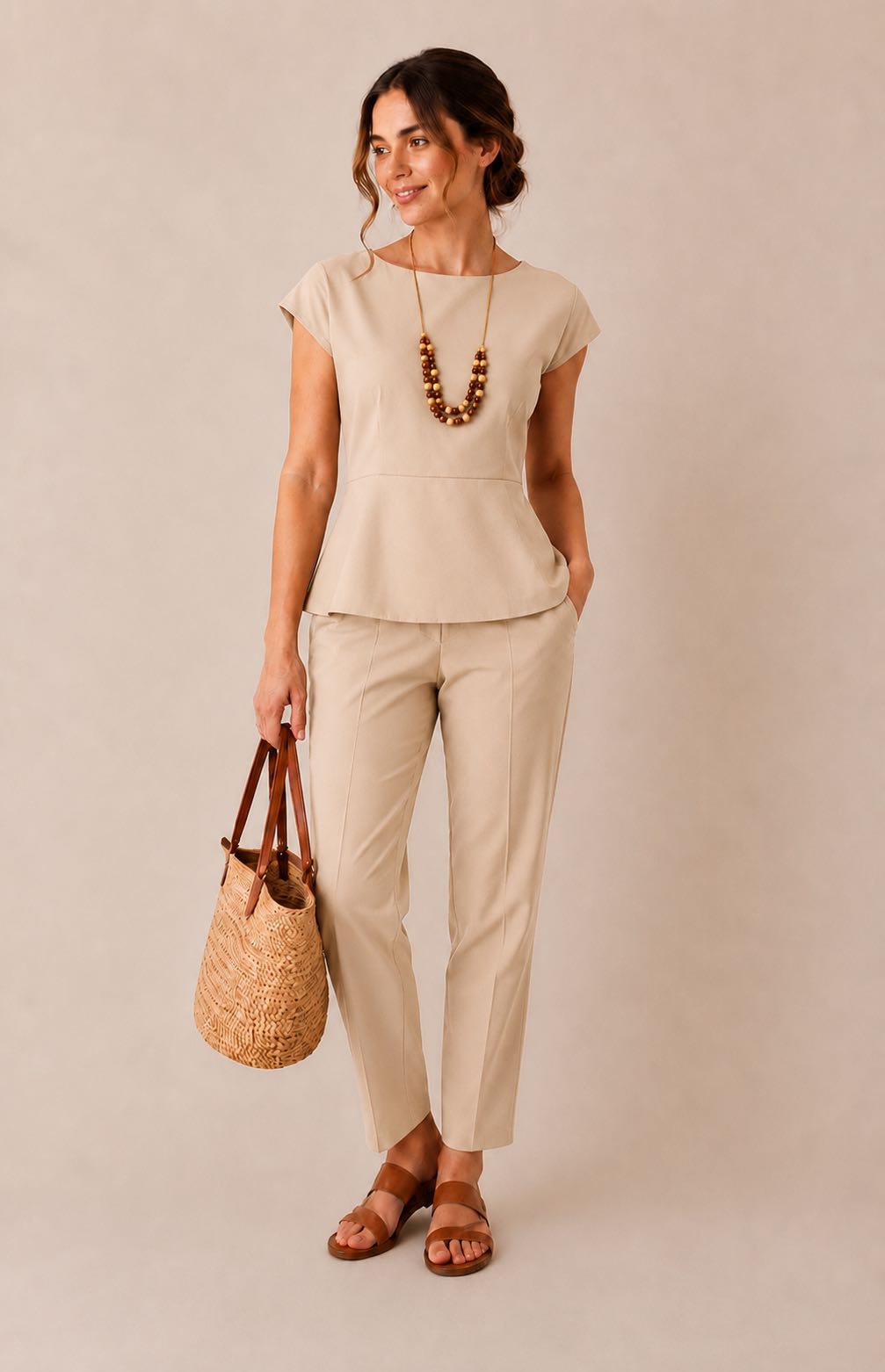 CAMICIA COTONE MIA SABBIA