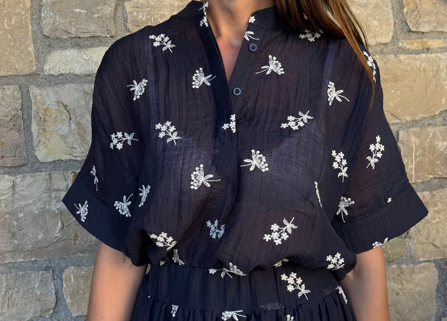 CAMICIA PRISCILLA BLU
