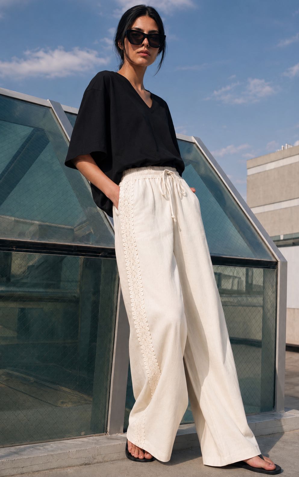 PANTALONE POLINESIA BURRO