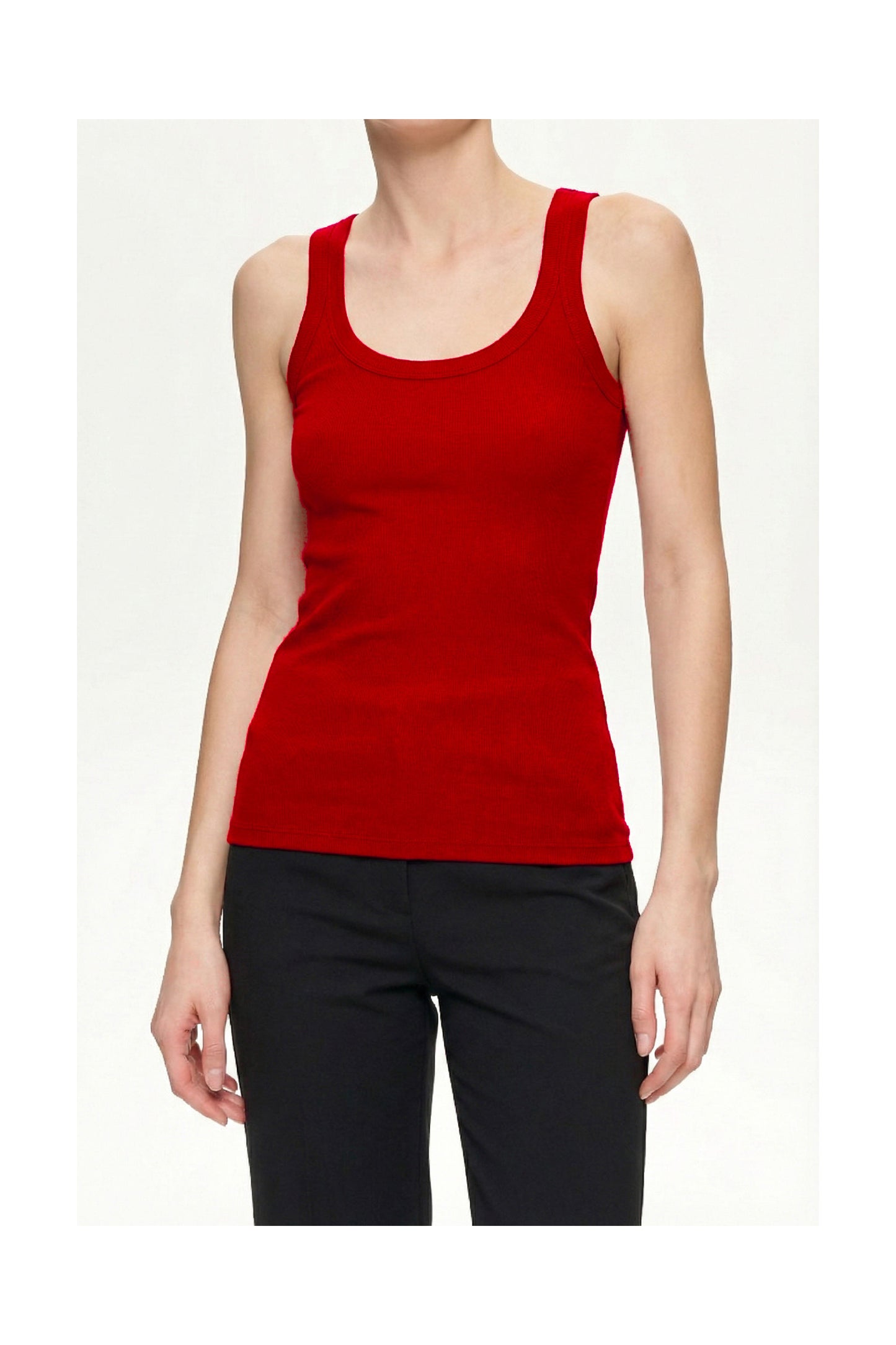 CANOTTA BASIC COTONE ROSSA