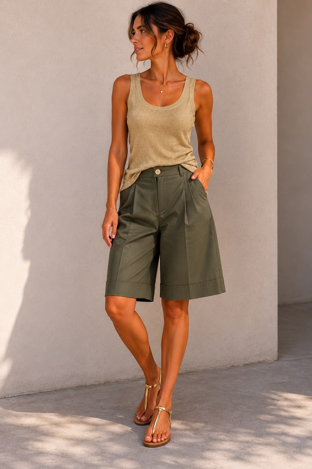 BERMUDA ARIA VERDE MILITARE