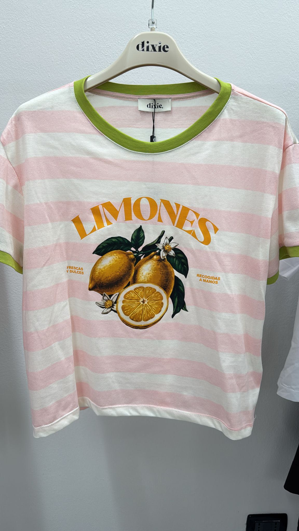 T-SHIRT RIGATA LIMONES