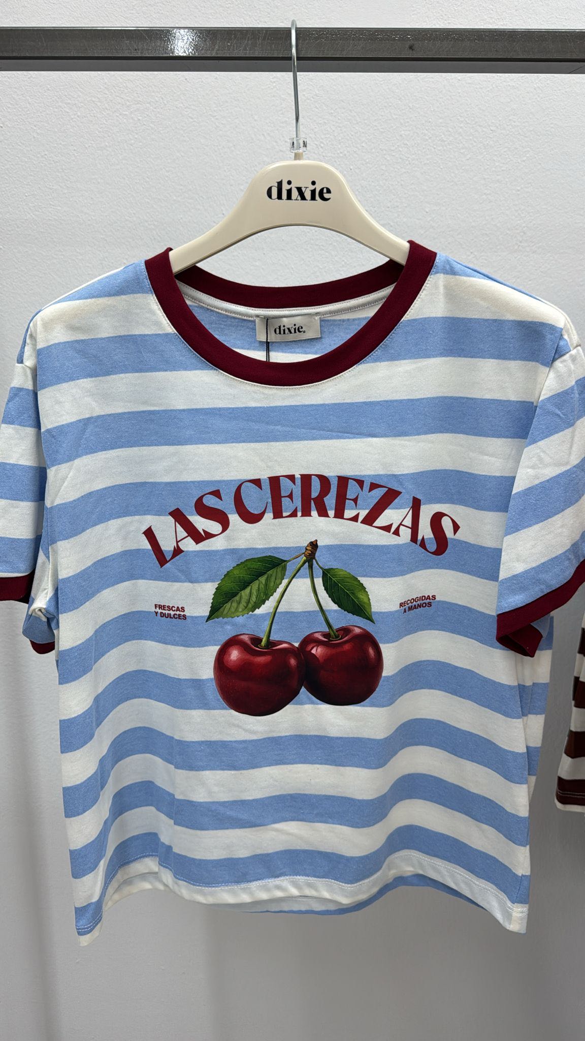 T-SHIRT RIGATA LAS CEREZAS