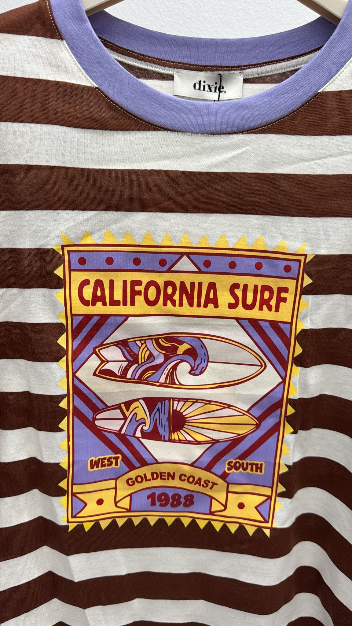 T-SHIRT RIGATA CALIFORNIA SURF