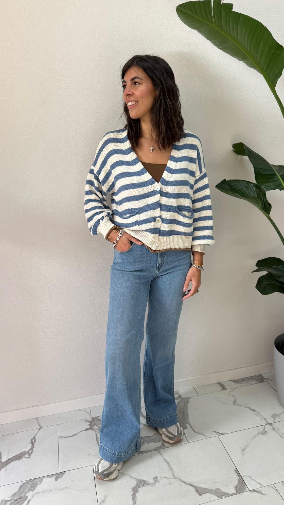 JEANS ATLANTA AZZURRO ELASTICIZZATO