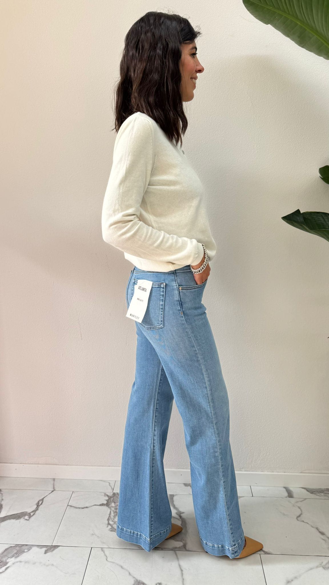 JEANS ATLANTA AZZURRO ELASTICIZZATO