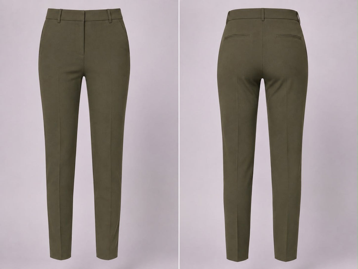 PANTALONE BASIC VERDE MILITARE