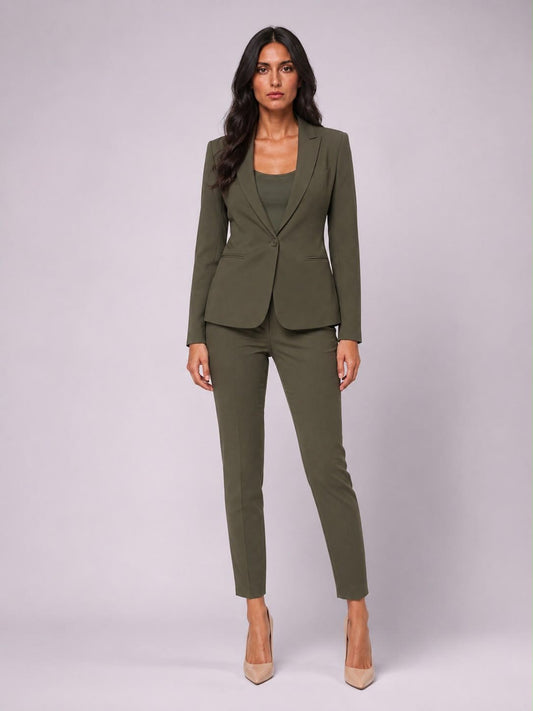 PANTALONE BASIC VERDE MILITARE