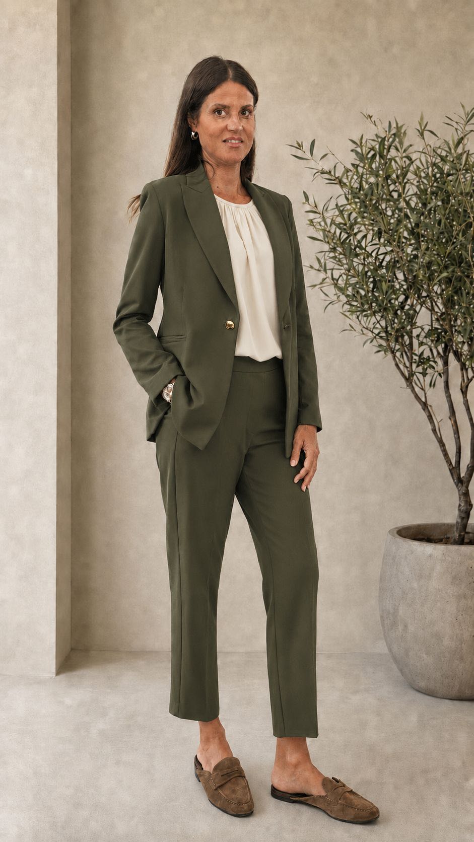 PANTALONE IRIS VERDE MILITARE