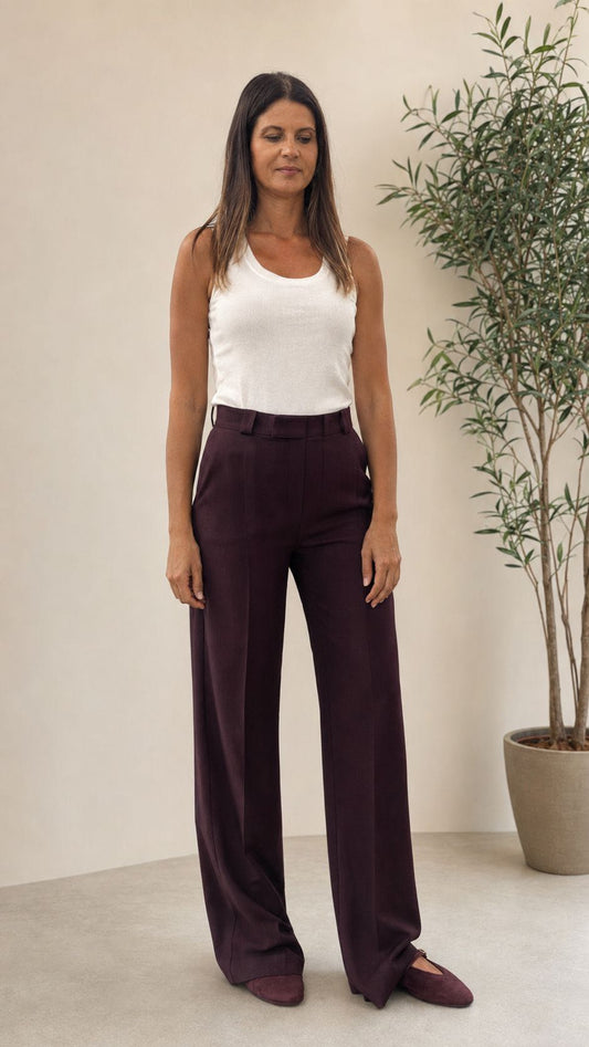 PANTALONE GARDENIA BURGUNDY