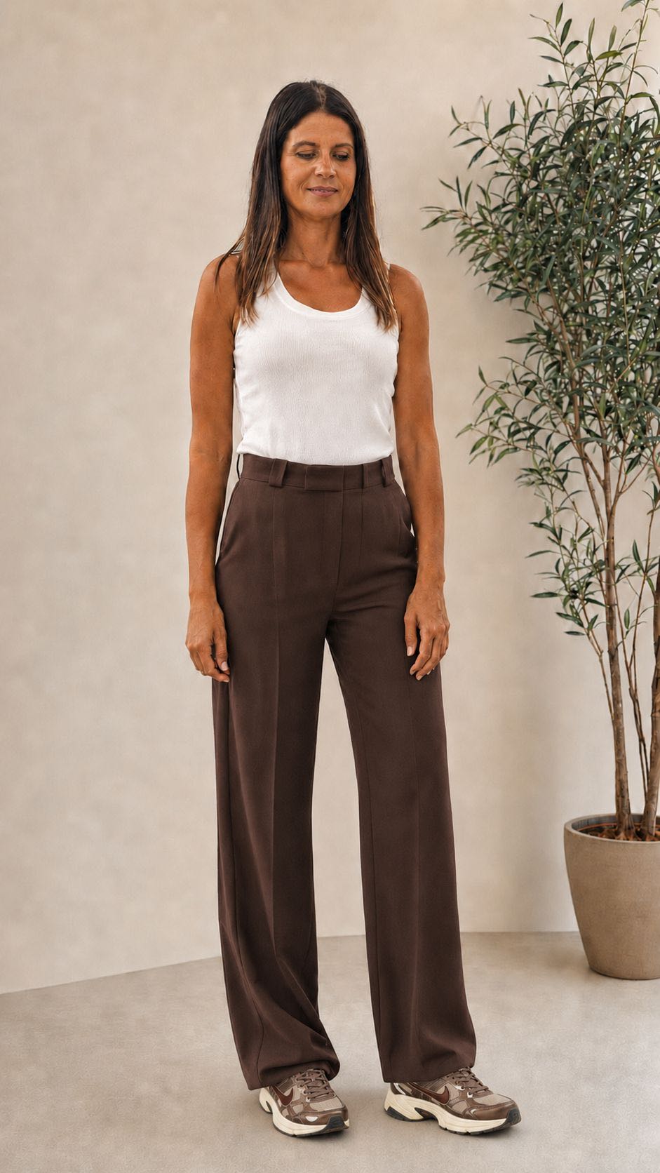 PANTALONE GARDENIA COFFEE