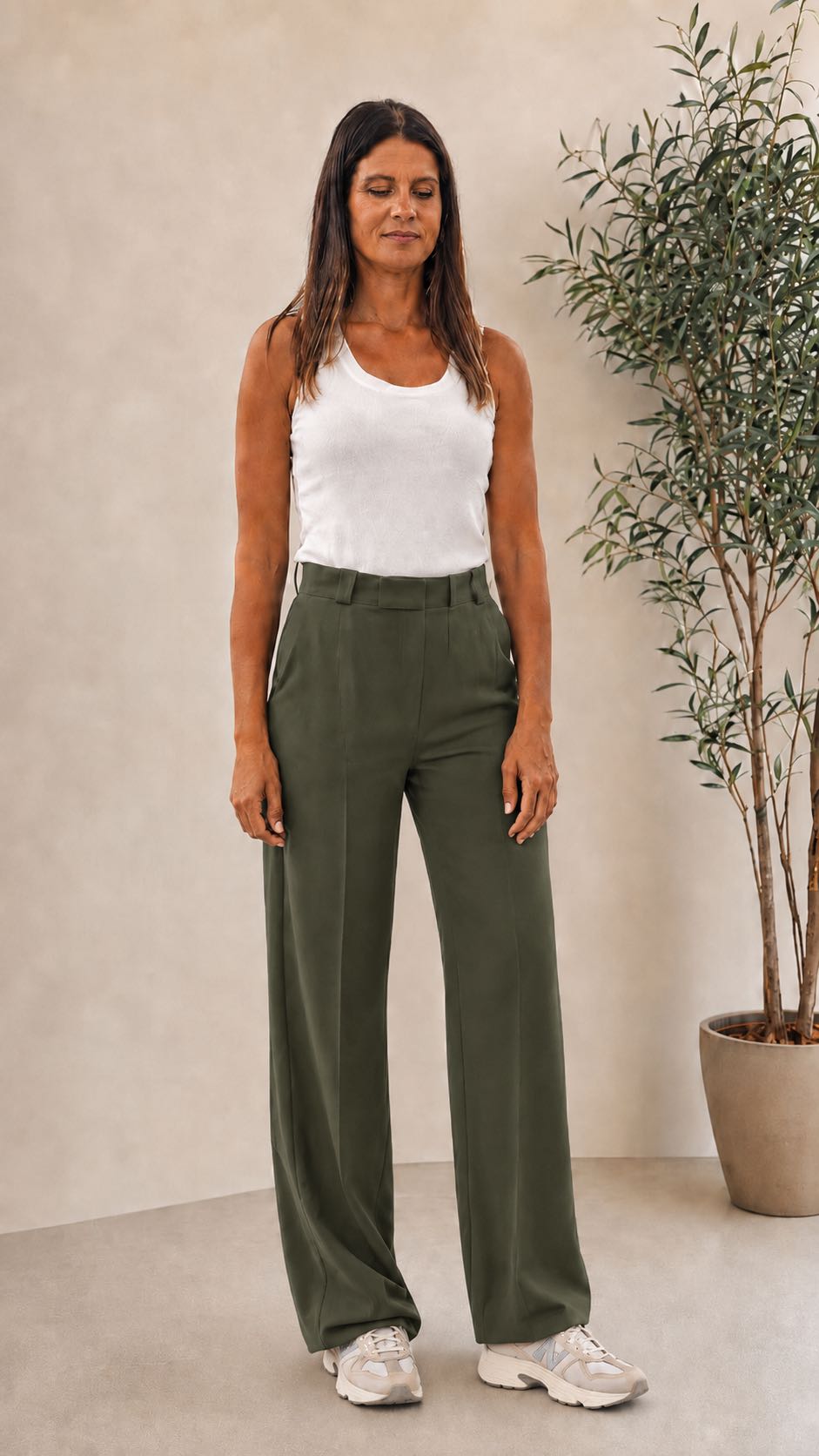 PANTALONE GARDENIA VERDE MILITARE