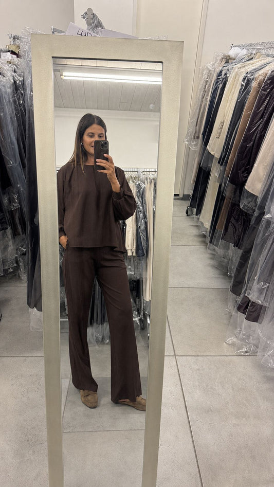 PANTALONE PALAZZO PUNTO MILANO COFFEE