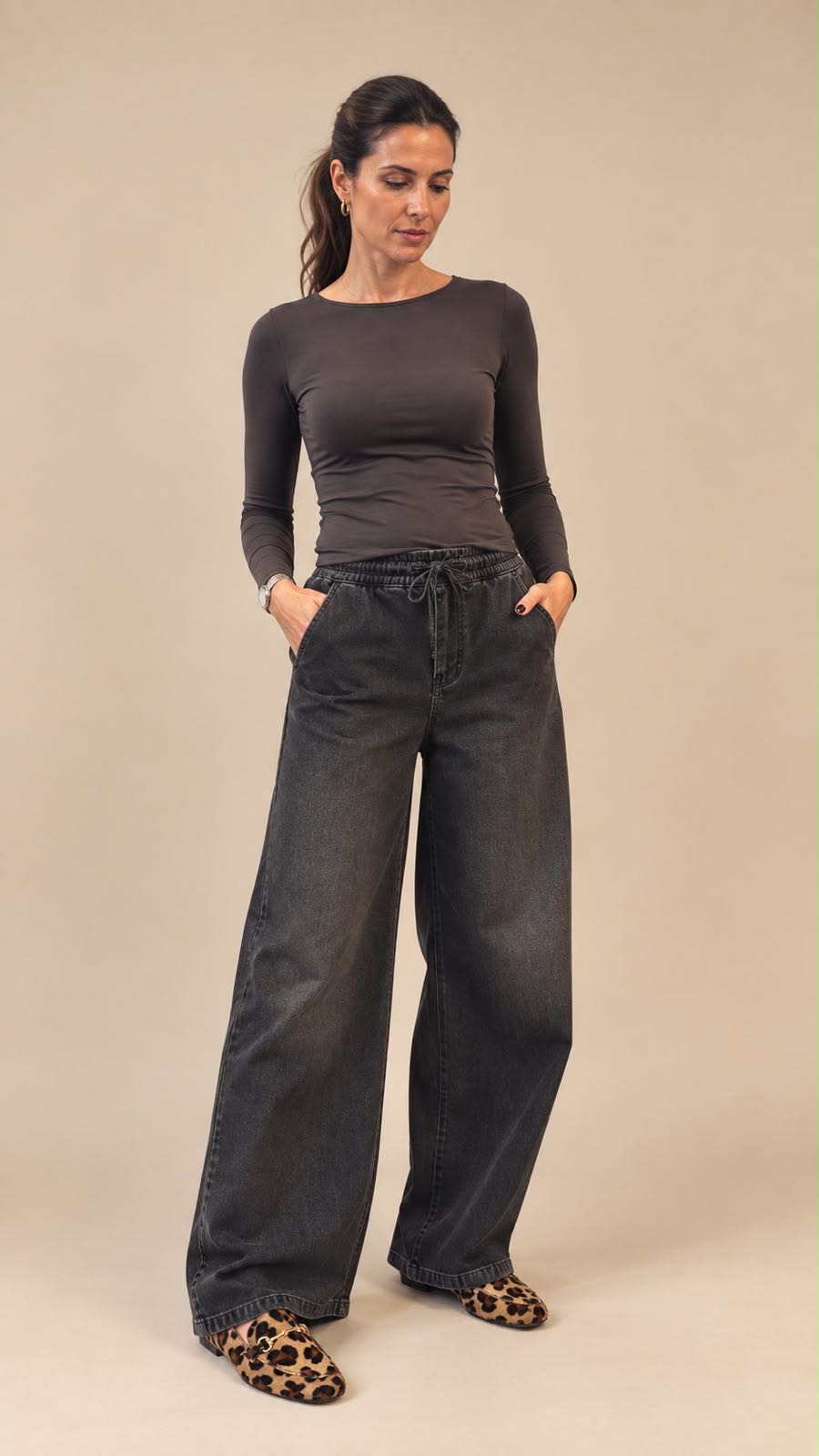 JEANS STREET MARRONE