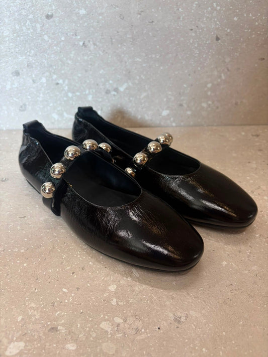 BALLERINA SFERE ARGENTO NERA