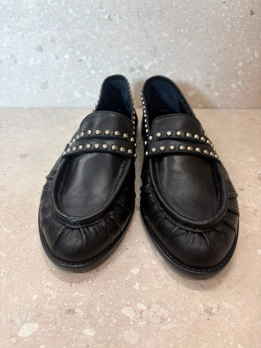 MOCASSINO CINZIA NERO BORCHIE