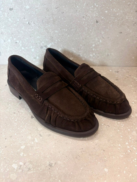 MOCASSINO LOAFER CAMOSCIO TESTA DI MORO