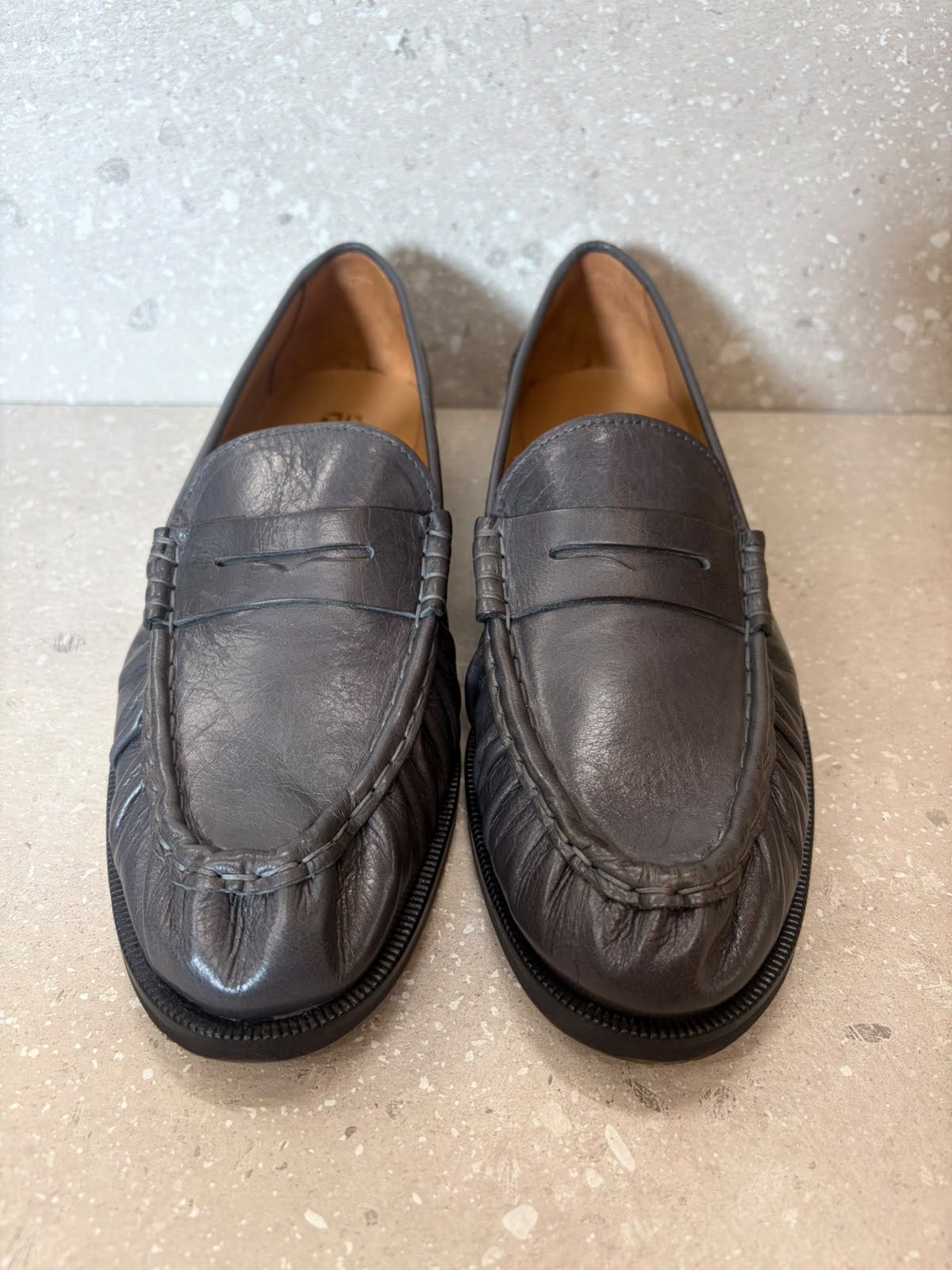 MOCASSINO LOAFER PELLE GRIGIO