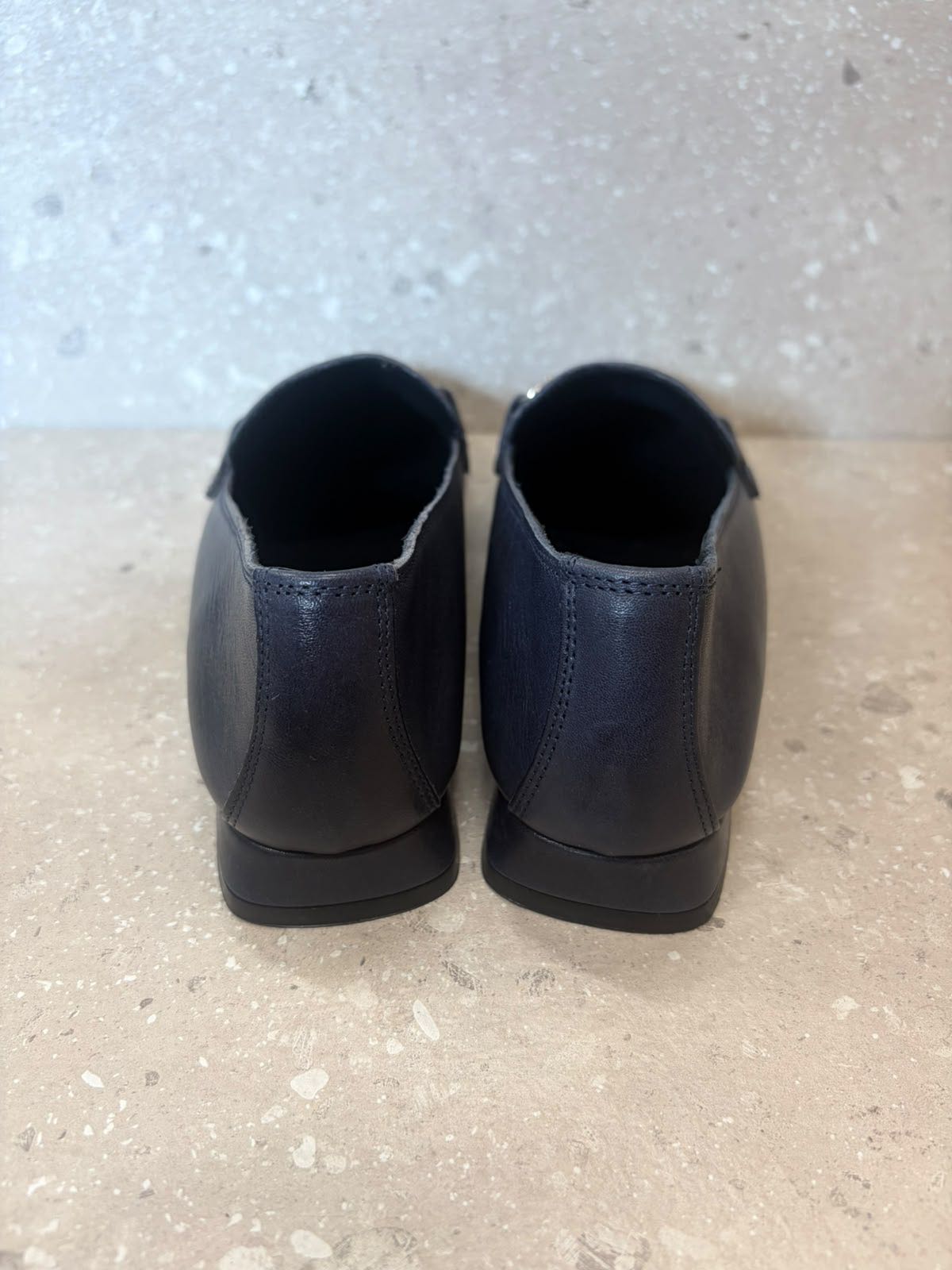 MOCASSINO MORSETTO IN PELLE BLU