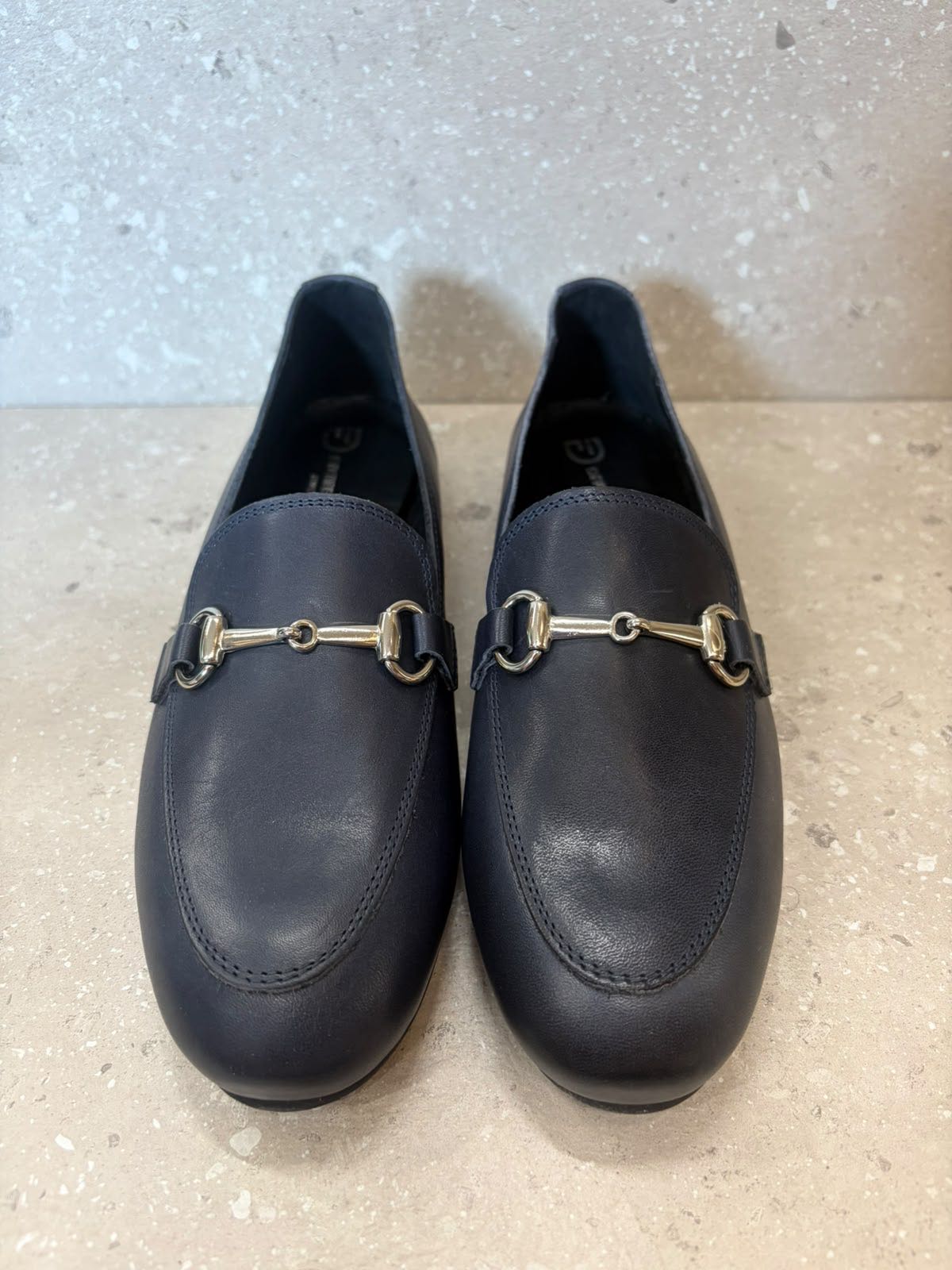 MOCASSINO MORSETTO IN PELLE BLU