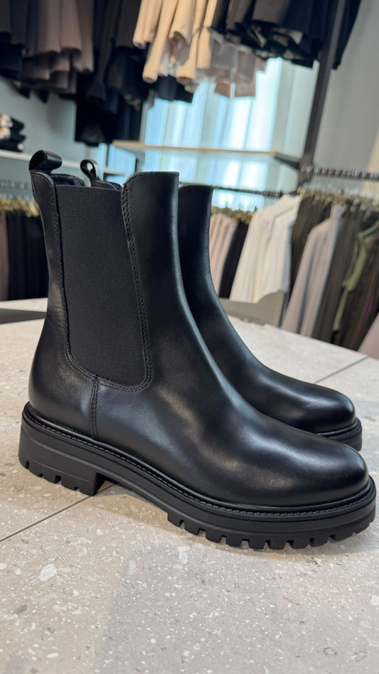 COMBAT BOOT PELLE NERO