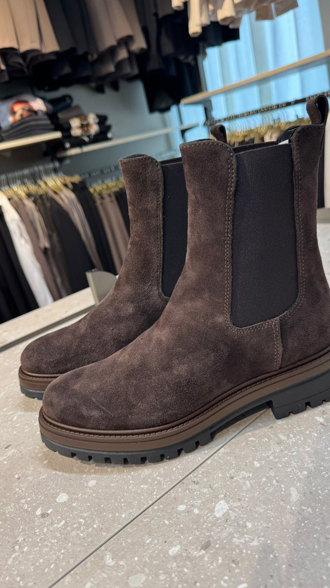 COMBAT BOOT CAMOSCIO MORO