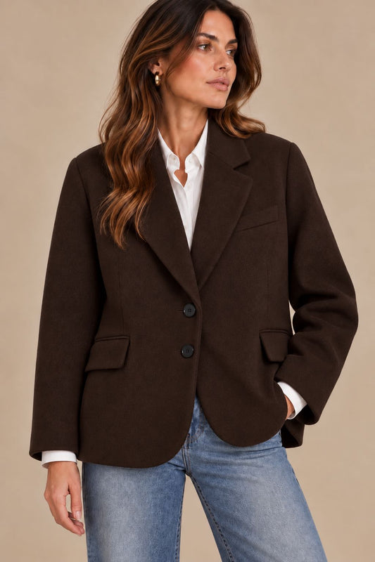 CAPPOTTO CORTO OUTDOOR HAND MADE CIOCCOLATO