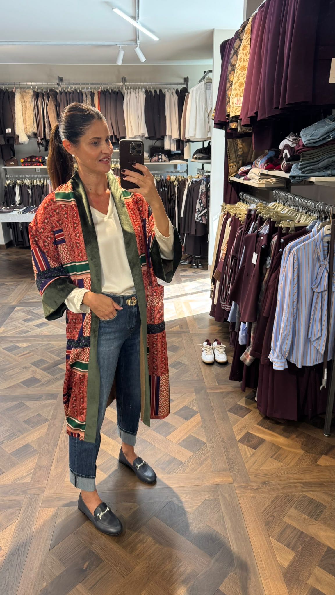 KIMONO LUNGO FOULARD