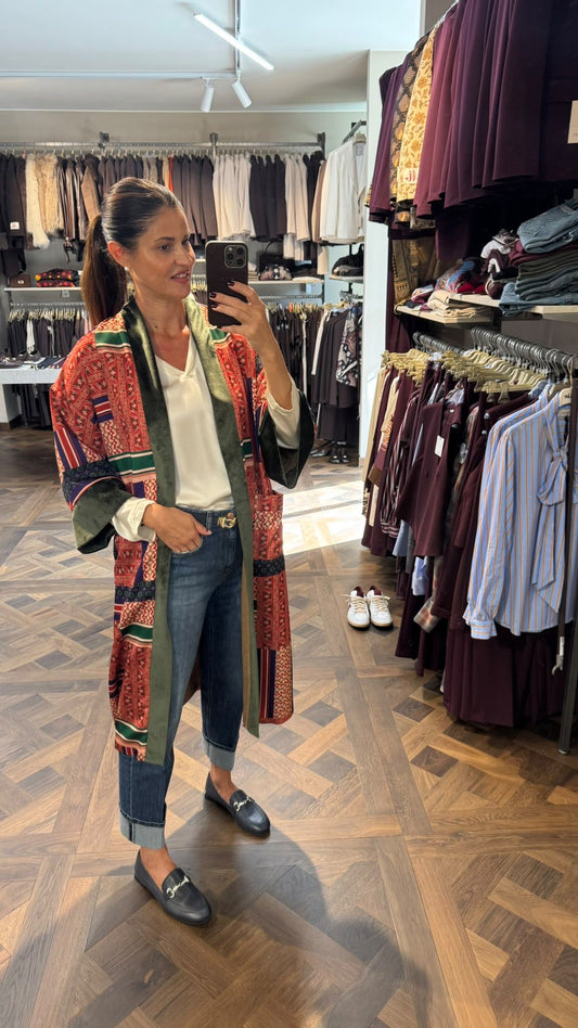 KIMONO LUNGO FOULARD