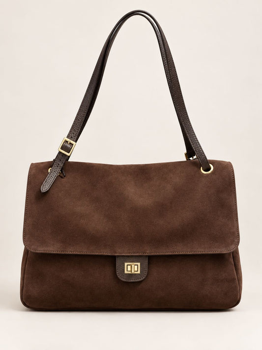 BORSA CLARISSA VERA PELLE MORO