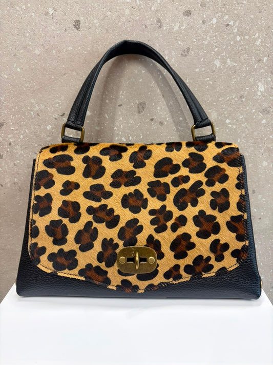 BORSA VERA PELLE MACULATA KIA
