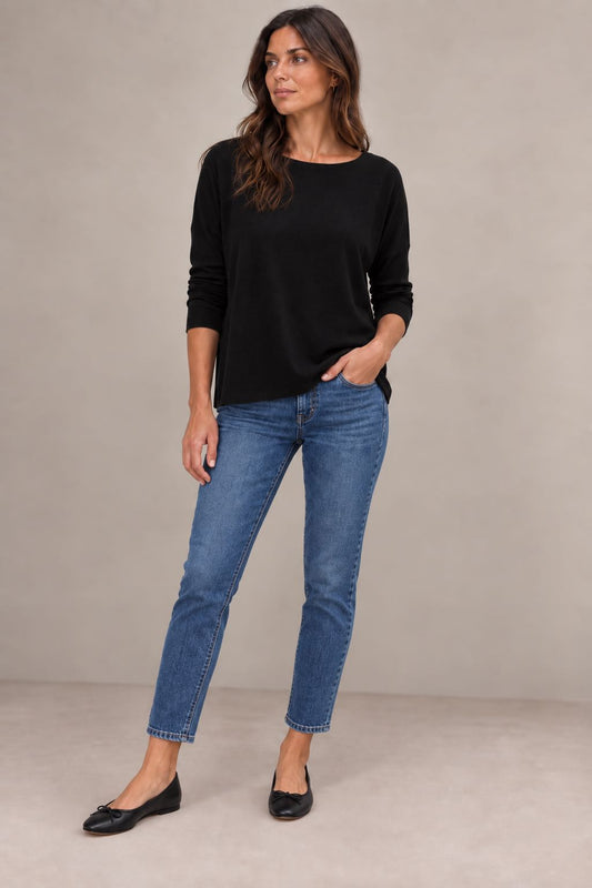 MAGLIA BASIC OVER NERA