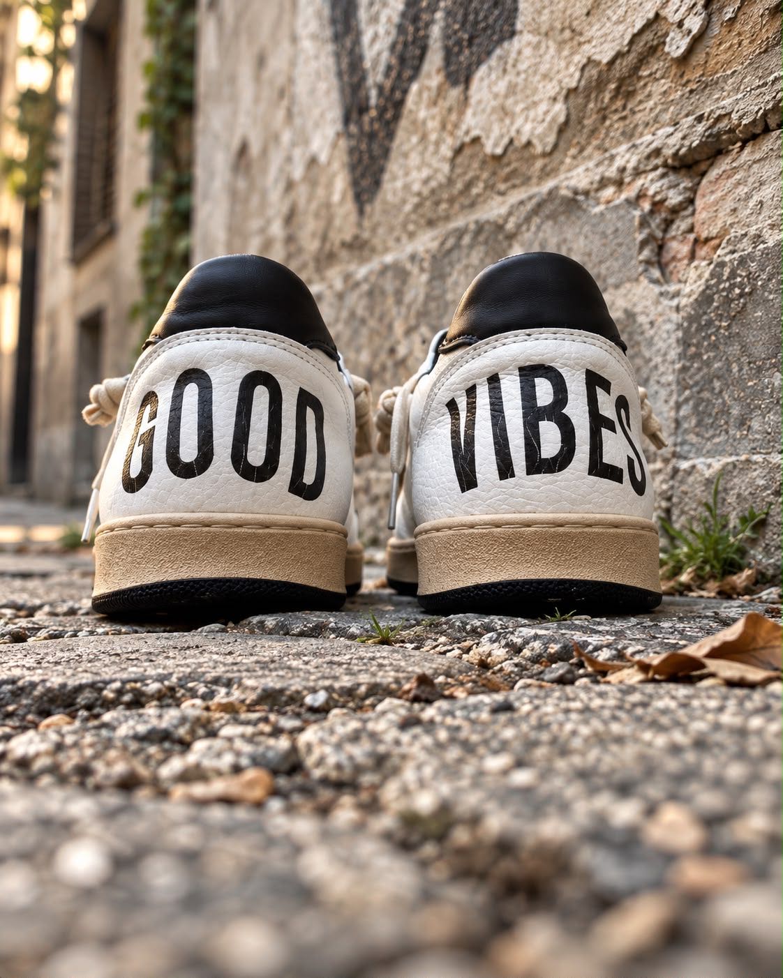 SNEAKERS GOOD VIBES NERA