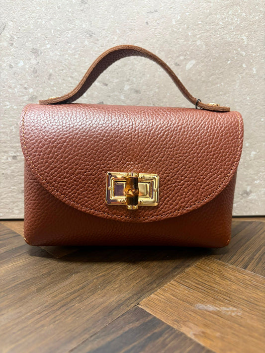 BORSA SALLY VERA PELLE CUOIO