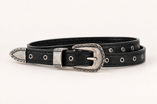 CINTURA FIBBIA MINI NERA