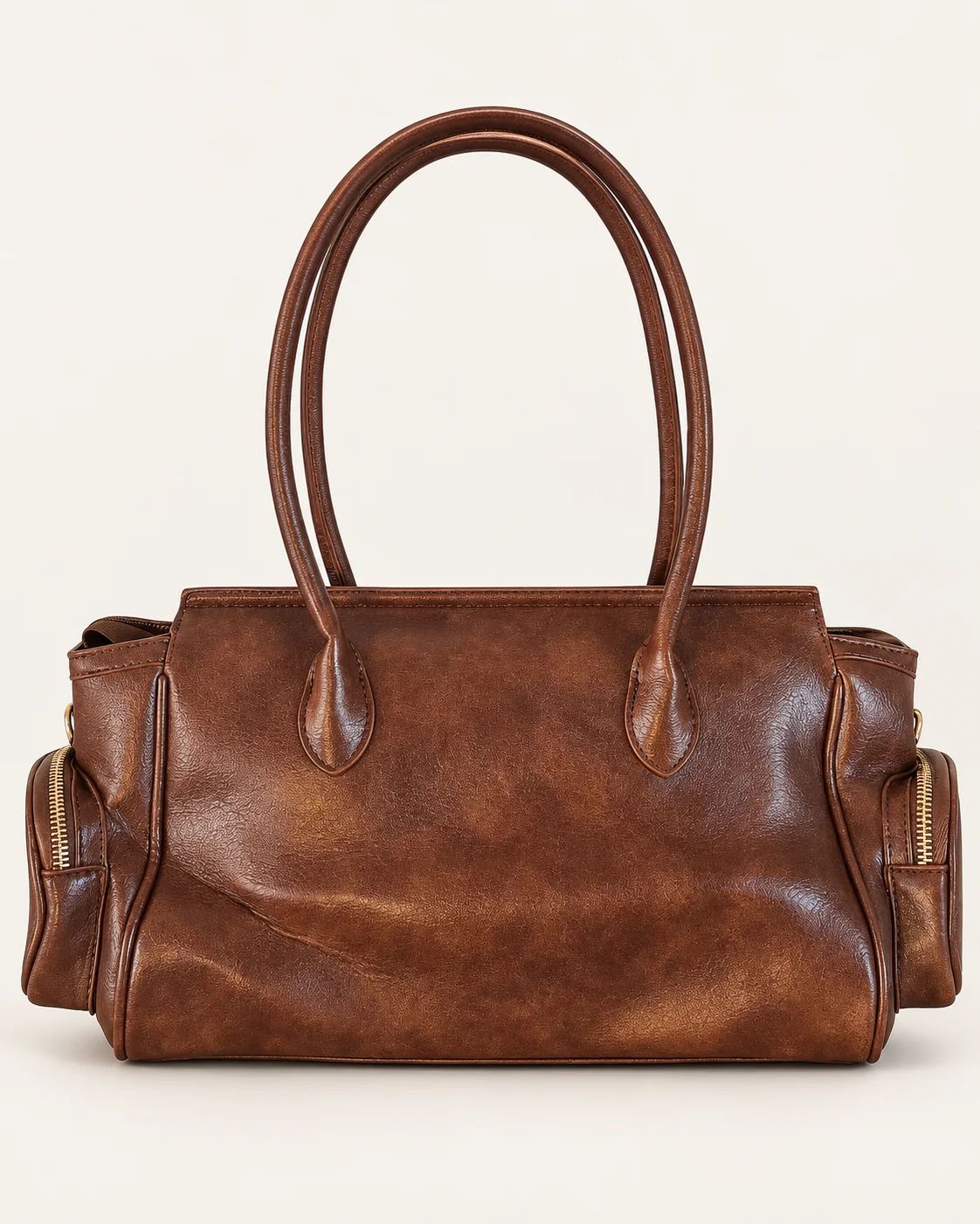 BORSA MULTI POCKET CUOIO