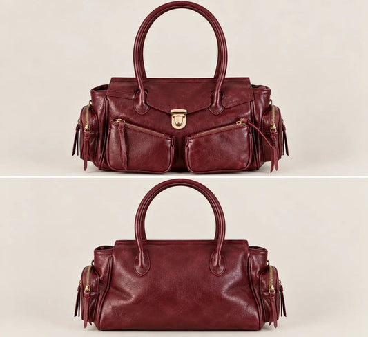 BORSA MULTI POCKET BORDEAUX