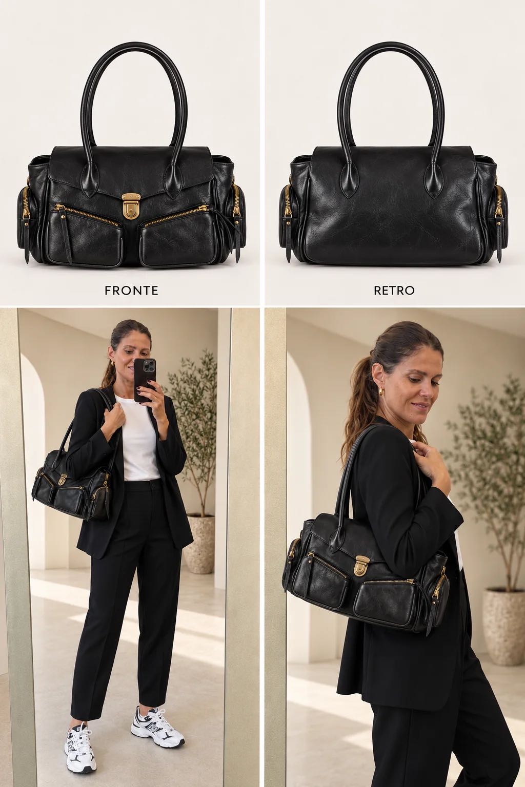 BORSA MULTI POCKET NERA