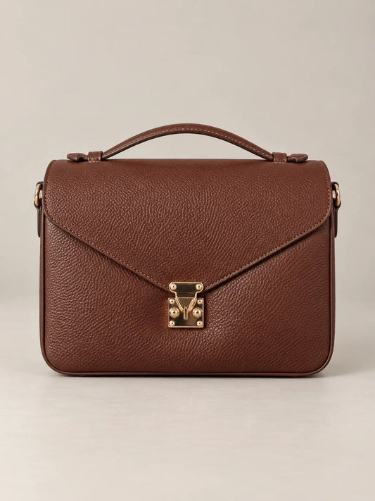 BORSA VERA PELLE METIS CUOIO
