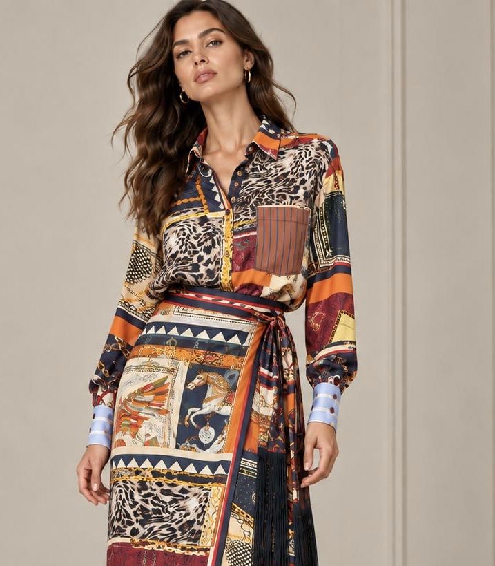 CAMICIA FOULARD ANIMALIER