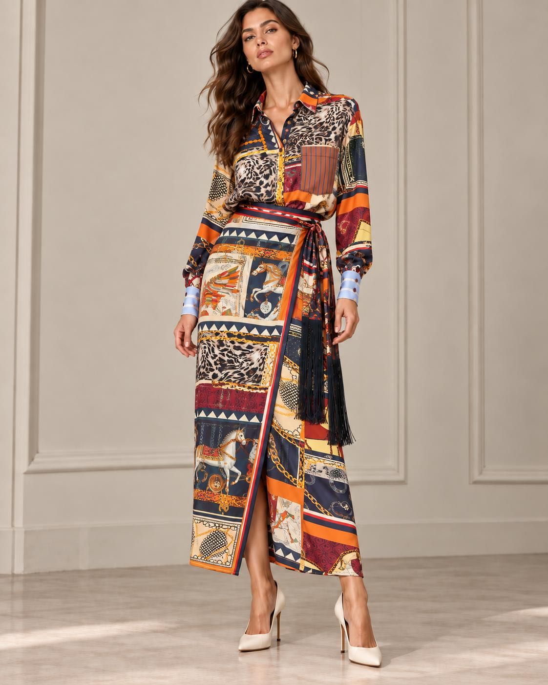 CAMICIA FOULARD ANIMALIER