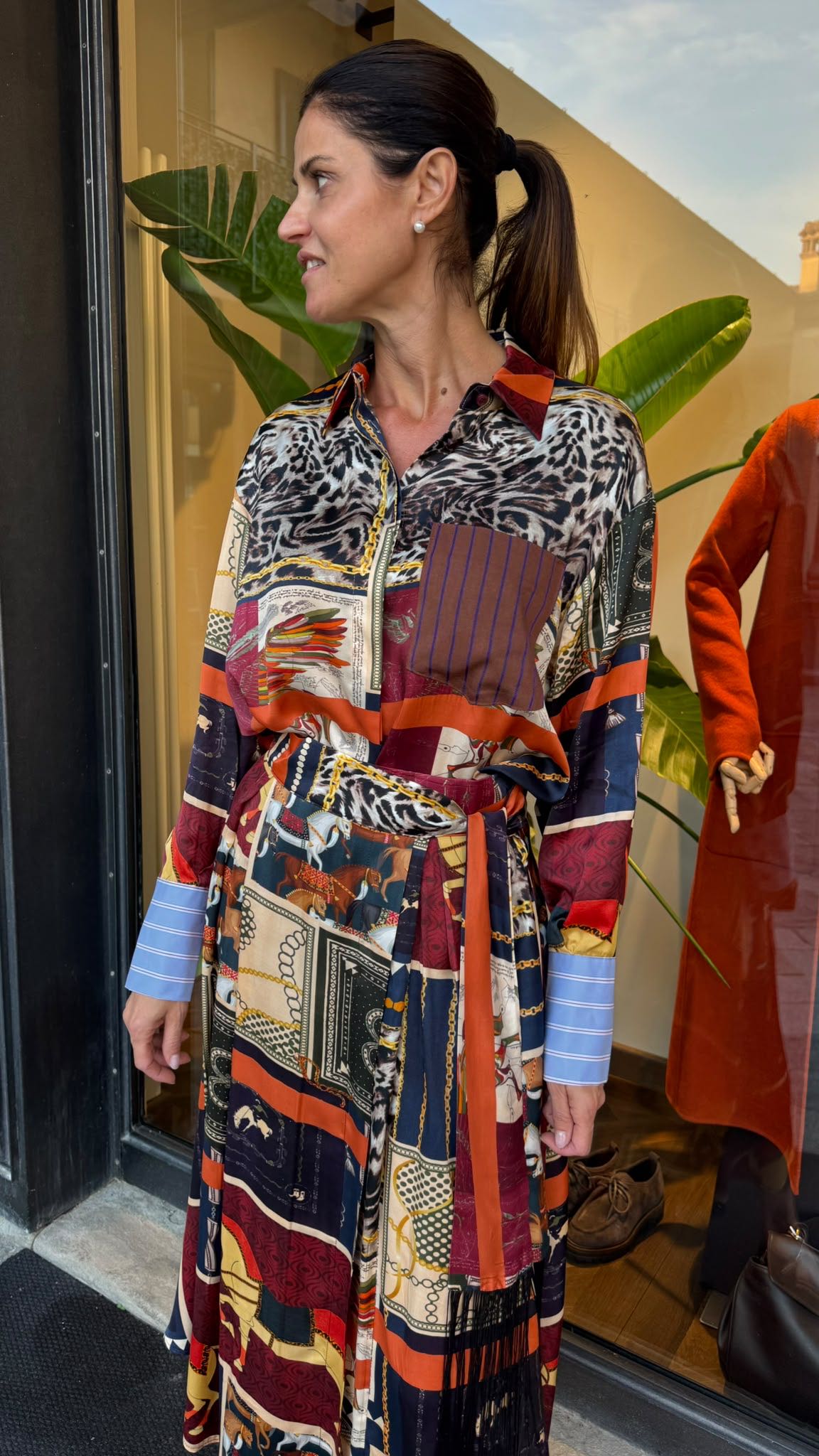 CAMICIA FOULARD ANIMALIER