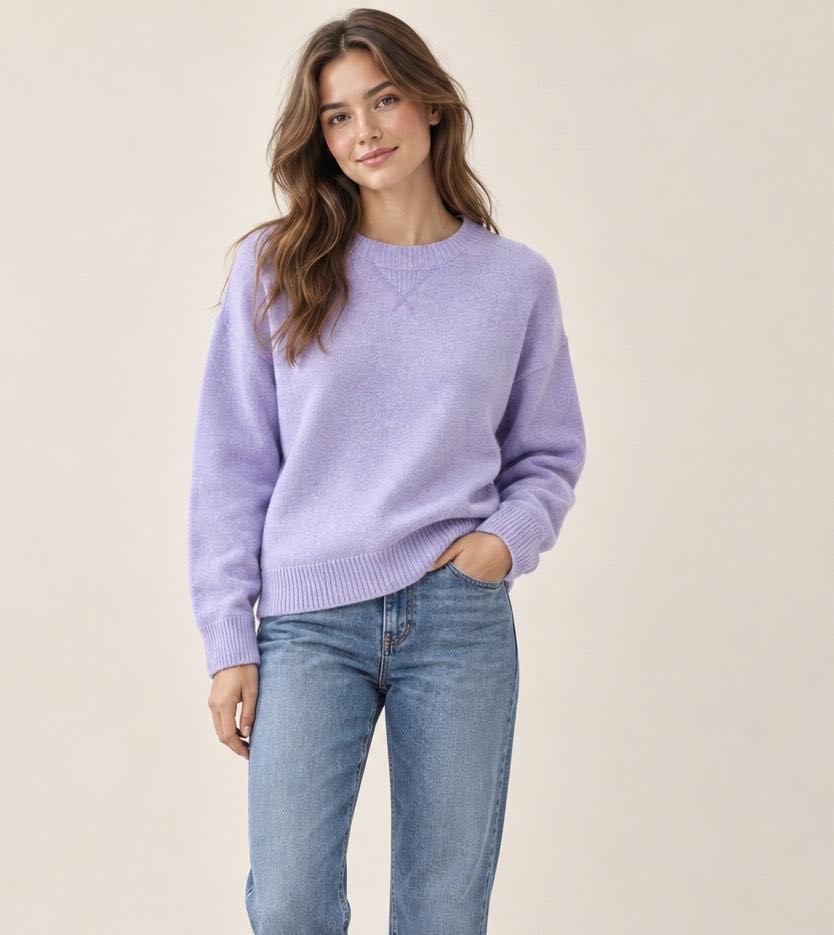 MAGLIONE GIROCOLLO URBAN ACTIVE LILLA