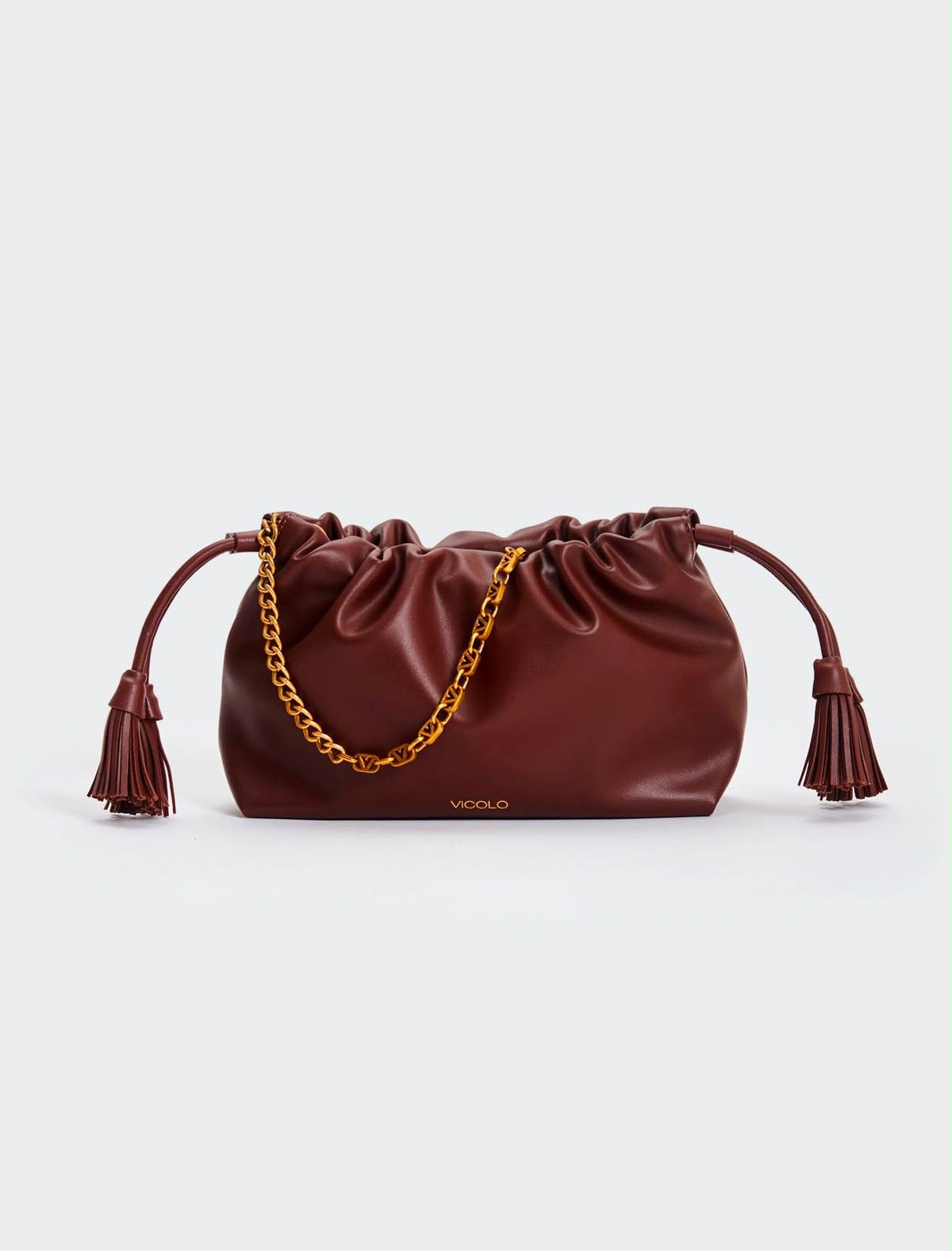BORSA TASSEL SMALL MOKA
