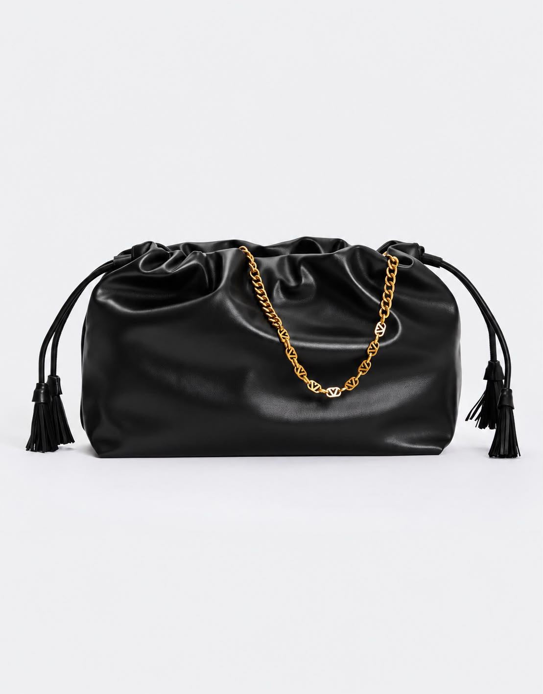 BORSA TASSEL MEDIUM NERA