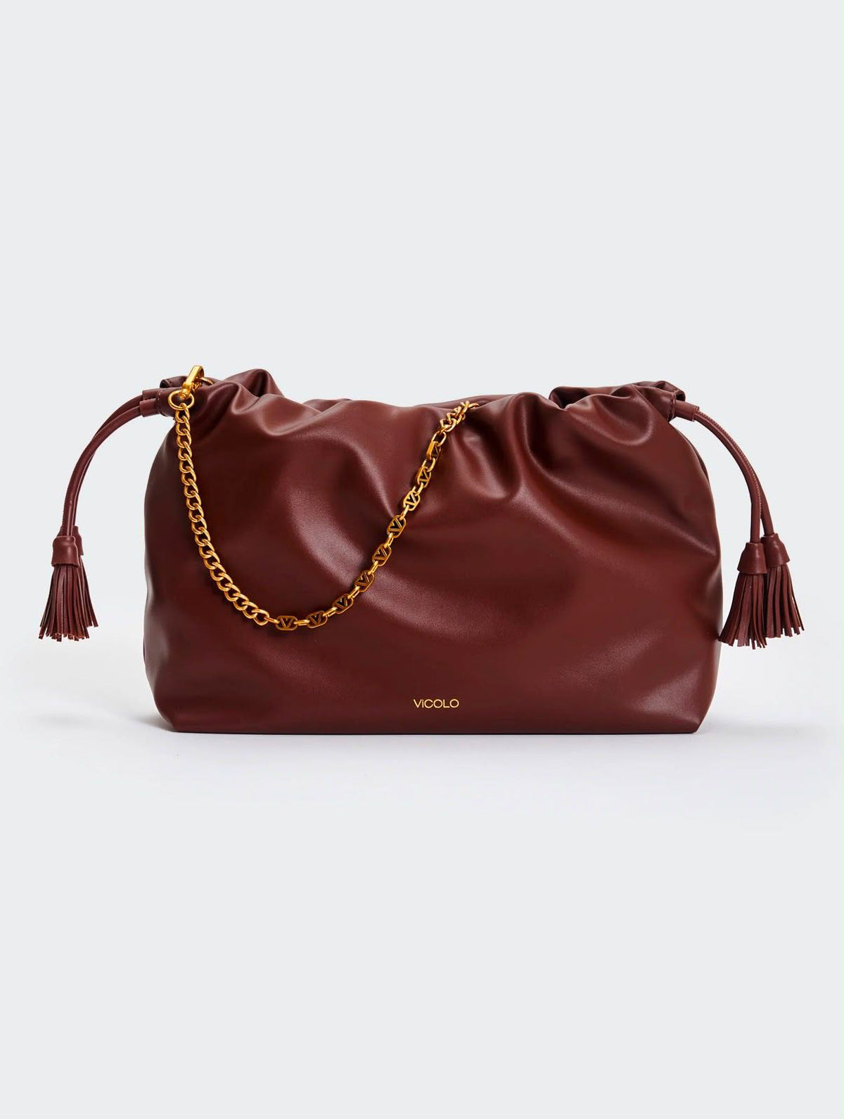 BORSA TASSEL MEDIUM MOKA