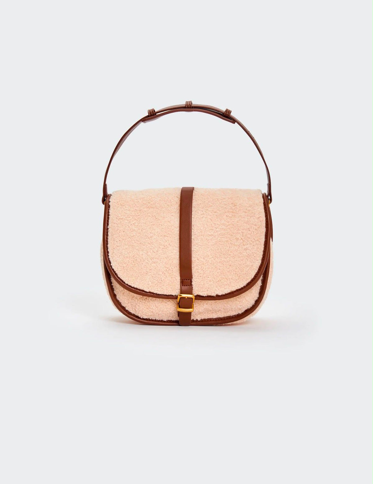 BORSA WINNIE HOBO AGNELLO MARRONE