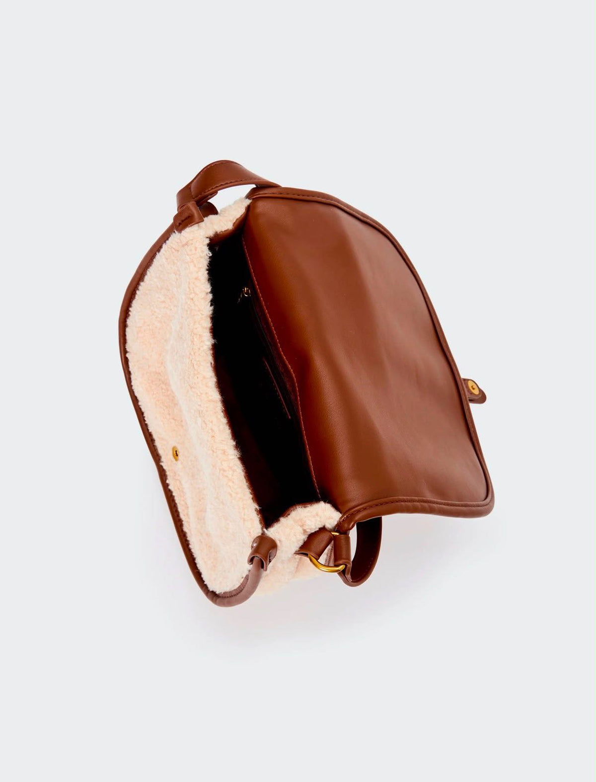 BORSA WINNIE HOBO AGNELLO MARRONE