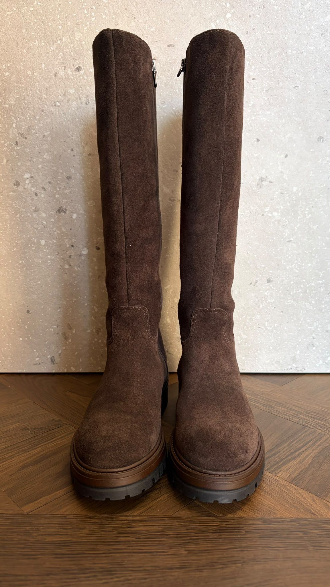 STIVALE SUEDE ALTO MORO